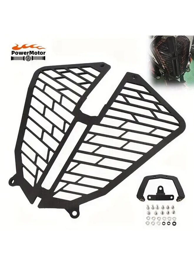Black Motorcycle Headlight Guard For BMW G310 390 790 890 Adventure Models - Image 1
